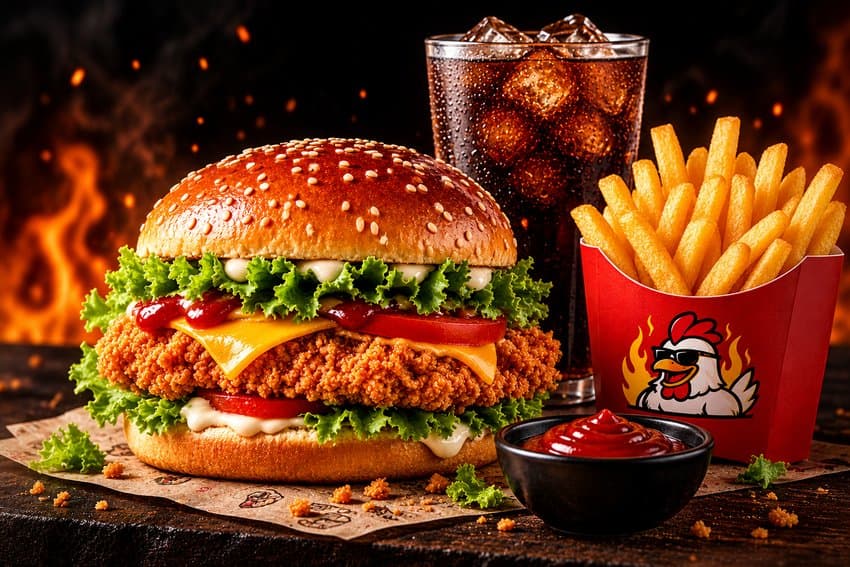 Chicken Burger Menü