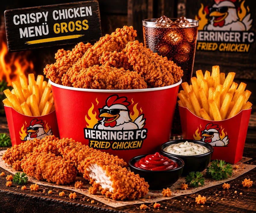 Crispy Chicken Menü groß